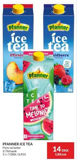 Nielsen's Discount PFANNER ICE TEA tilbud