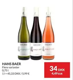 Nielsen's Discount HANS BAER tilbud