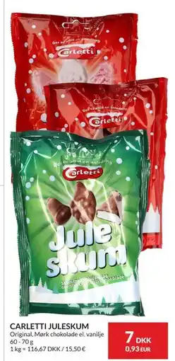 Nielsen's Discount CARLETTI JULESKUM tilbud