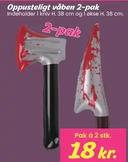 Hi five Oppusteligt våben 2-pak tilbud