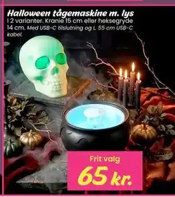 Hi five Halloween tågemaskine m. lys tilbud