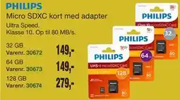 Harald Nyborg Micro SDXC kort med adapter tilbud