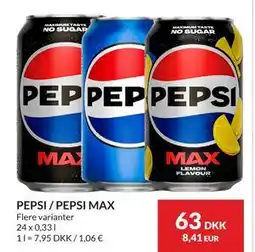Nielsen's Discount PEPSI / PEPSI MAX tilbud