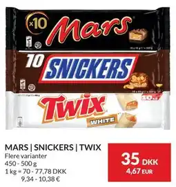 Nielsen's Discount MARS | SNICKERS | TWIX tilbud