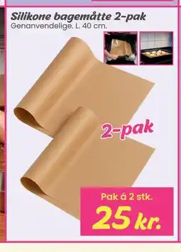 Hi five Silikone bagemåtte 2-pak tilbud