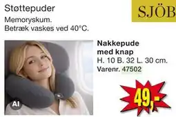 Harald Nyborg Nakkepude med knap tilbud