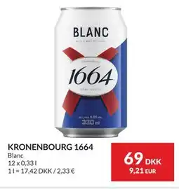Nielsen's Discount KRONENBOURG 1664 tilbud