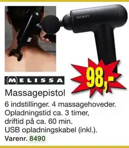 Harald Nyborg MELISSA Massagepistol tilbud