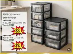 Harald Nyborg SJÖBO STORAGE Skuffereoler tilbud