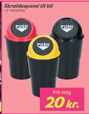 Skraldespand til bil