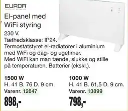 Harald Nyborg El-panel med WiFi styring tilbud