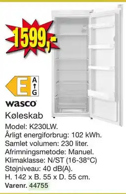 Harald Nyborg Køleskab tilbud