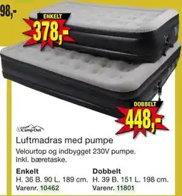 Harald Nyborg Luftmadras med pumpe tilbud