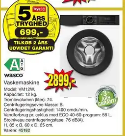 Harald Nyborg Vaskemaskine tilbud