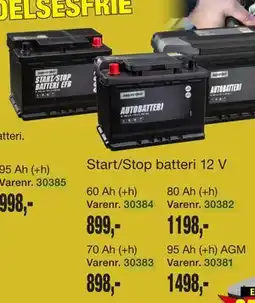 Harald Nyborg Start/Stop batteri 12 V tilbud