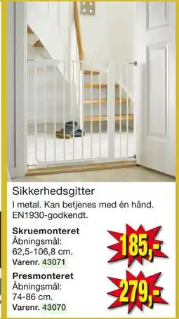 Harald Nyborg Sikkerhedsgitter tilbud