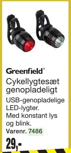 Harald Nyborg Cykellygtesæt genopladeligt tilbud
