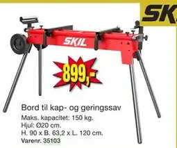 Harald Nyborg Bord til kap- og geringssav tilbud