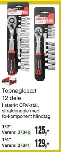 Harald Nyborg Topnøglesæt 12 dele tilbud