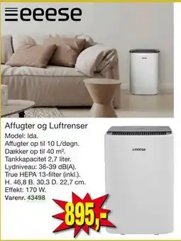 Harald Nyborg Affugter og Luftrenser tilbud