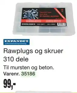 Harald Nyborg Rawplugs og skruer 310 dele tilbud