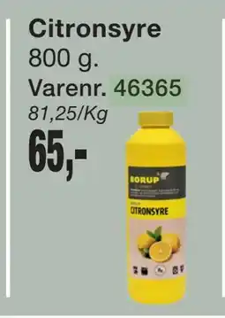 Harald Nyborg Citronsyre tilbud