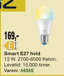 Harald Nyborg Smart E27 hvid tilbud