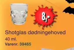 Harald Nyborg Shotglas dødningehoved tilbud