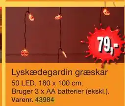 Harald Nyborg Lyskædegardin græskar tilbud