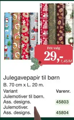 Harald Nyborg Julegavepapir til børn tilbud