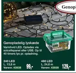 Harald Nyborg Genopladelig lyskæde tilbud