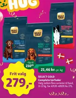 Maxi Zoo SELECT GOLD Complete tørfoder tilbud