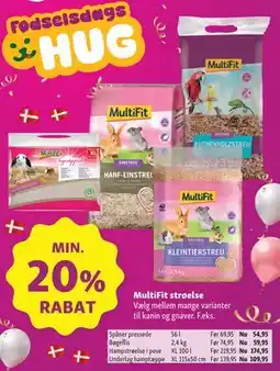 Maxi Zoo MultiFit strøelse tilbud