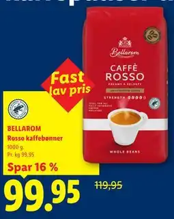 Lidl BELLAROM Rosso kaffebønner tilbud