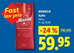Lidl MERRILD Kaffe tilbud