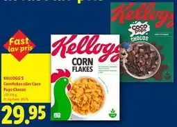 Lidl KELLOGG’S Cornflakes eller Coco Pops Chocos tilbud