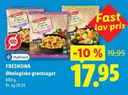 Lidl FRESHONA Økologiske grøntsager tilbud