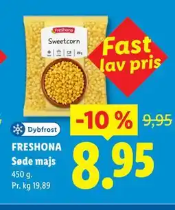 Lidl FRESHONA Søde majs tilbud