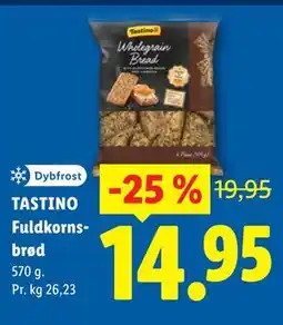 Lidl TASTINO Fuldkornsbrød tilbud