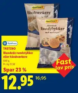 Lidl TASTINO Blandede rundstykker eller håndværkere tilbud