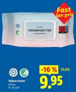 Lidl Vådservietter tilbud