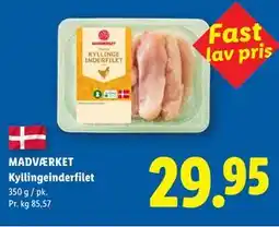 Lidl MADVÆRKET Kyllingeinderfilet tilbud
