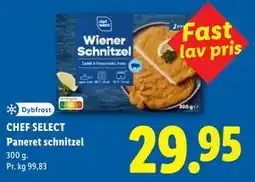 Lidl CHEF SELECT Paneret schnitzel tilbud