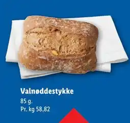 Lidl Valnøddestykke tilbud