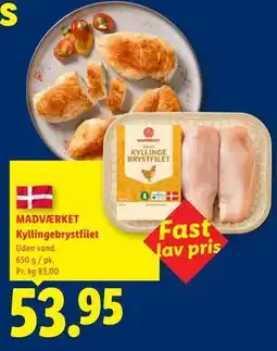 Lidl MADVÆRKET Kyllingebrystfilet tilbud