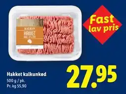 Lidl Hakket kalkunkød tilbud