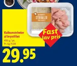 Lidl Kalkunstrimler af brystfilet tilbud
