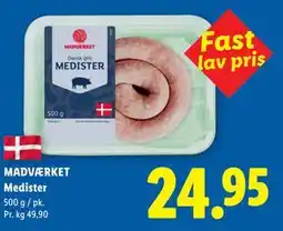 Lidl MADVÆRKET Medister tilbud