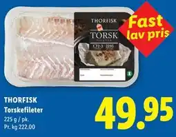 Lidl THORFISK Torskefileter tilbud