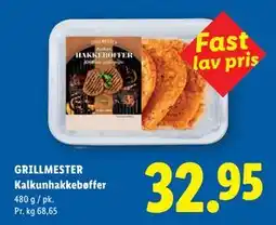 Lidl GRILLMESTER Kalkunhakkebøffer tilbud